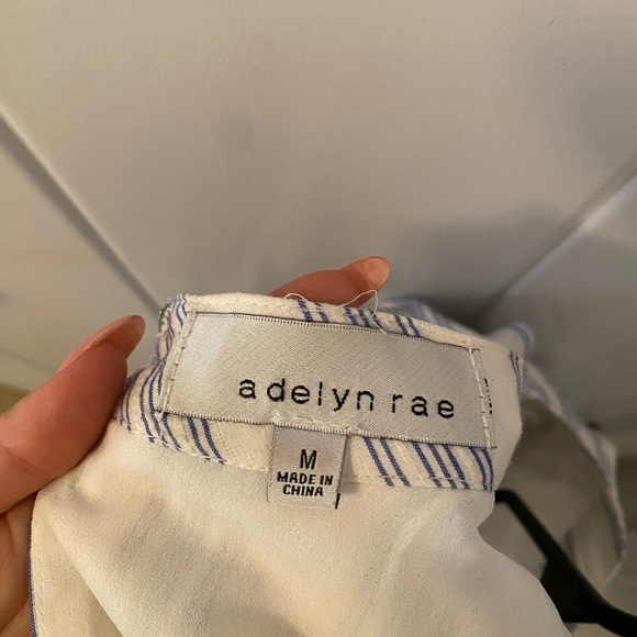 Adelyn Rae stripe ruffle sheàth dress - Picture 4 of 10